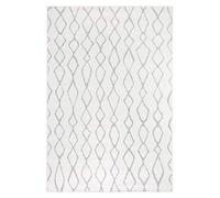 andiamo Tapis tissé Bolonia - Motif ornemental - Moderne - Polypropylène - Certifié Öko-Tex 100 - Gris - 60 cm x 110 cm