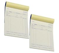 ANDINUS Lot de 2 carnets de commandes autocopiantes | 50 feuilles en double | A4 (21 x 28,5 cm) | Copie sans charbon | Format professionnel (80072-Commande)