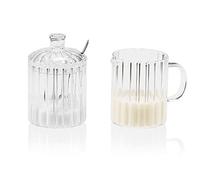 Andrea House Set sucrier et Lait en Verre