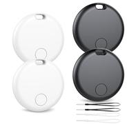 Android Smart Tag, Traceur GPS Lot de 4, Localisateur D’Objets Bluetooth Fonctionne avec l’app Google Localiser (Uniquement Android), Batterie Remplaçable, IP67 Imperméable, Voiture/Les clés/Valises