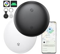 Android Smart Traceur Tag, 4PCS Localisateur D’Objets Bluetooth Fonctionne avec l’app Google Localiser (Android Uniquement), Android Air Tracker pour clés, Sac à Dos, Bagages (Noir et Blanc, 2PCS)