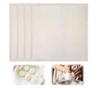 Androxeda 4 Pièces Étamine Alimentaire, 50X50Cm Tissu Filtrant Lavable Réutilisable En Coton Pur Non Blanchi Pour Fromage Jus Thé Lait Végétal Yaourt Café