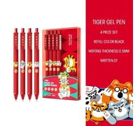 Andstal The Tiger Year Limited Gel Pens 4pcs/Set Chinese Style 0.5mm Black Ink Gelpen For Student Stationery School Supplies