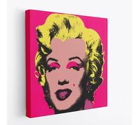 Andy Warhol Marilyn Reproduction artistique - Affiche en toile sans cadre pour décoration de maison et de bureau - Toile murale 30 x 30 cm