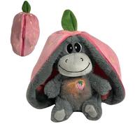 Âne Qui Respires Pour Adulte Peluche Lumineuse Avec Musique Apaisante Cuddle Âne Plush Toy Pour Bébés Dès La Naissance Peluche Respirante Compagnon De Sommeil Anti-Stress Idéal Pour Soulager L'Anxiété
