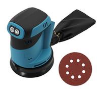 ANEELV Ponceuse orbitale de 125 mm avec 6 niveaux de puissance, compatible avec batterie Makita 18 V, ponceuse orbitale pour poncer, polir et poncer des surfaces (sans batterie)