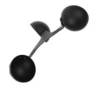 Anémomètre à 360 Degrés à 3 Coupelles en Alliage D’aluminium Noir | Détection Complète du Vent, Installation Facile, Capteur pour Stations Météo et Tours, Format 17,50x17,50x5,00cm