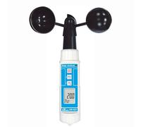 Anémomètre à coupelles numérique AM-4221 avec mesure de température, 0,9-35,0 m/s, fonctions MAX/MIN, enregistreur de données (100 points), maintien des données (Data Hold) et écran LCD IP65