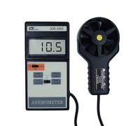 Anémomètre numérique (0,4 à 30,0 m/s) avec certificat d'étalonnage pour CVC, ventilation, mesure de la vitesse de l'air | Mesureur de vent pour conduits, laboratoires, maintenance | Modèle : AM-4201