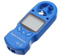 Anémomètre Numérique Portable Mini 1 Pièce en Plastique Bleu