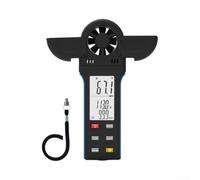 Anémomètre Numérique pour précis pour Vent et Température Anémomètre | Tête rotative 270°, protecteur d'hélice inclus, mesure multidirectionnelle précise, pour idéal usage pro