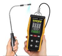 Anémomètre Portable, Anémomètre à fil Chaud pour CVC Avec Vitesse du Vent et Vitesse du Flux D'air 0,1-30 m/s CFM/CMM Débit D'air 0-999900 MAX/MIN/AVG Température et Rétroéclairage écran LCD AP-9000F