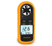 Anémomètre portable, anémomètre numérique de haute précision (±5%), avec rétroéclairage LCD, , CVC, drones et autres.