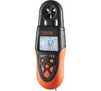 Anémomètre portable Bluetooth, 14 °F à 140 °F, jauge numérique de vitesse du vent avec écran rétroéclairé à DEL, mesure la vitesse du vent, la température du vent, le débit d'air et le refroidissement
