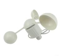 Anémomètre professionnel pour station météo pièce de rechange | Ajustement exact WH-SP-WS01, construction en plastique, finition blanche, facile à installer, pour réparation de station