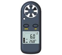 Anémomètre Thermomètre Digital de Poche, Mesure Vitesse du Vent et Température, Écran LCD