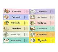 Anemone Encens - Pack de 12 parfums - 100% Naturel & Artisanal | Parfum Frais et Purifiant