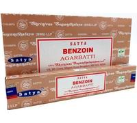Anemone - Encens SATYA - Bâtonnets d'Encens Naturels - Boîtes de 15g (Benjoin, 1 Boîte)