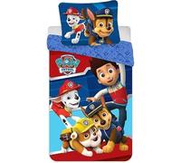 anemone Parure de lit Pat’ Patrouille Officielle en Microfibre 140x200 cm + 1 taie d'oreiller 63x63 cm - Paw (C)