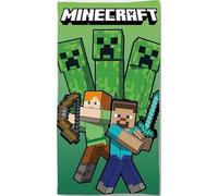 anemone Serviette de Bain Minecraft Coton - Drap de Plage 70 x 140 cm (A)