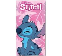 anemone Serviette de Bain Stitch en Coton - Drap de Plage - Serviette de Plage 70 x 140 cm - Disney (Rose)