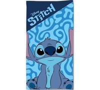 anemone Serviette de Plage Coton Disney Stitch 70x140 cm - 320 GSM Douce et Absorbante - Serviette de Bain Enfant Adulte - Kawaii Piscine Voyage Cadeau (A)