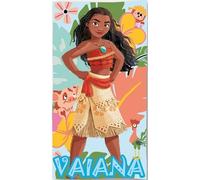 anemone Serviette de Plage Microfibre Vaiana Disney 70x140 cm - Séchage Rapide 250 GSM - Serviette de Bain Enfant Fille - Légère Compacte Piscine Voyage (A)