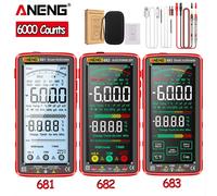 ANENG 681/682/683 Pro 6000 testeur de tension compteur de courant multimètre numérique rechargeable outil de mesure électrique sans contact 681 Black pro