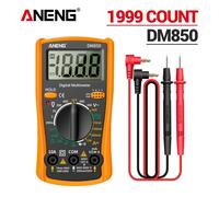 ANENG DM850 multimètre numérique AC/DC professionnel 1999 testeur de tension Ohm comptes automatiques outil de détection d'ampèremètre de courant automatique A Yellow with box