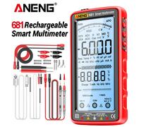ANENG-Multimètre numérique professionnel aste 681, testeur de tension sans contact, voltmètre AC/DC, écran LCD, testeur de courant 681 Red Pro