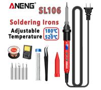 ANENG SL106 fer à souder électrique 110 V/220 V température réglable soudure prise US/EU outil de soudage professionnel PRO Red EU Plug