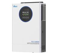 Anern Inverseur hybride 4000 W 24 V CC à 220-240 V CA, autonome, onde sinusoïdale pure, contrôleur de charge MPPT 100 A, BMS peut fonctionner sans batterie