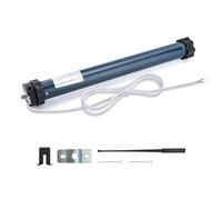 Anesty Moteur de volet roulant, ensemble complet, 20 Nm, moteur tubulaire, actionneur de volet pour axe de 60 mm, 8 angles, force de traction de 40 kg, avec protection thermique et interrupteurs de