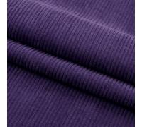 Anevous Tissu d'ameublement en velours côtelé, 100 x 155 cm de large, en polyester, super doux, pour rideaux, salon, vêtements, coussins de canapé, travaux manuels, coussins de siège, violet
