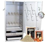 Angel-Berger Fumoir Premium de haute qualité avec nombreux accessoires de fumage Smoker (avec chauffage à gaz 2500W)