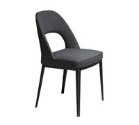 Angel Cerdá - Chaise de Salle à Manger Rembourrée en Tissu | Chaises de Salle à Manger Modernes, Design Minimaliste et Élégant | 47 x 50 x 80 cm, Pieds en Acier Peint Noir | Confortable