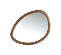 Ángel Cerdá - Miroir Mural en Bois de Noyer Organique - Grand Miroir pour la décoration - Miroir Mural Polyvalent - Finition élégante - 95 x 75 cm