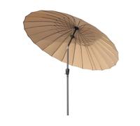 Angel Living 250cm Parasol inclinable inoxydable en aluminium, acier et polyester (Beige)