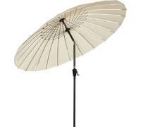 Angel Living 250cm Parasol inclinable inoxydable en aluminium, acier et polyester (ivoire)