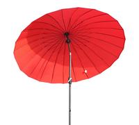 Angel Living 250cm Parasol inclinable inoxydable en aluminium, acier et polyester (rouge)