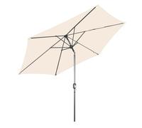 Angel Living 300cm Parasol Inoxydable en acier et polyester Crème