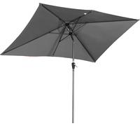 Angel Living 300x200cm Parasol en aluminium avec manivelle et inclinaison pour terrasse de jardin Gris