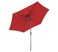 Angel Living Parasol de Jardin extérieur 270cm Manivelle Inclinable, Empêche de La Lumière Solaire Directe et Anti-ultraviolet, Parasol pour Patio et Jardin, Toile pour Balcon Patio Terras (Rouge)