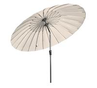 Angel Living Parasol de Jardin Extérieur avec 24 Baleines en Fibre de Verre, 250cm Parasol Inclinable en Aluminium avec Manivelle, Toile Résistante, pour Balcon Terrasse Patio