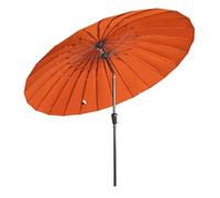 Angel Living Parasol de Jardin Extérieur avec 24 Baleines en Fibre de Verre, 250cm Parasol Inclinable en Aluminium avec Manivelle, Toile Résistante, pour Balcon Terrasse Patio