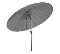 Angel Living Parasol de Jardin Extérieur avec 24 Baleines en Fibre de Verre, 250cm Parasol Inclinable en Aluminium avec Manivelle, Toile Résistante, pour Balcon Terrasse Patio