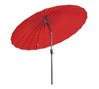 Angel Living 250cm Parasol inclinable inoxydable en aluminium, acier et polyester (rouge)