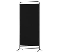 Angel Living Paravent 1 Panneaux de Chambre Séparateur de Panneaux Indépendant Paroi de Séparation Murale Séparation Visuelle pour Bureaux, Chambre à Coucher,Jardin Extérieur, 81 x 180cm (Black)