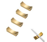 Angelkiss Lot de 4 porte-baguettes en acier inoxydable - Pour cuillères, fourchettes, couteaux, organiseurs de cuisine pour restaurant, hôtel, maison, durable et hygiénique - Doré