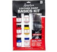 Angelus BASICS KIT - Ensemble de peinture - 11 parties - peinture acrylique - 5 couleurs - noir, blanc, rouge, jaune, bleu - 29.5 ml G